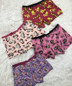 Calcinha Box Infantil Estampada Poliéster – Ely (Cores Sortidas)