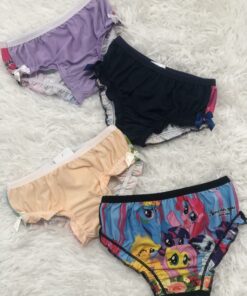 Calcinha Infantil Charmozinha de Personagens – Ana & Anne | 100% Algodão